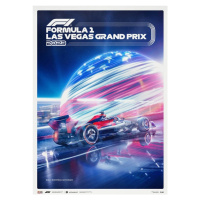 Umělecký tisk Formula 1 - Las Vegas Grand Prix - City of Lights - 2023, Automobilist, 50 × 70 cm