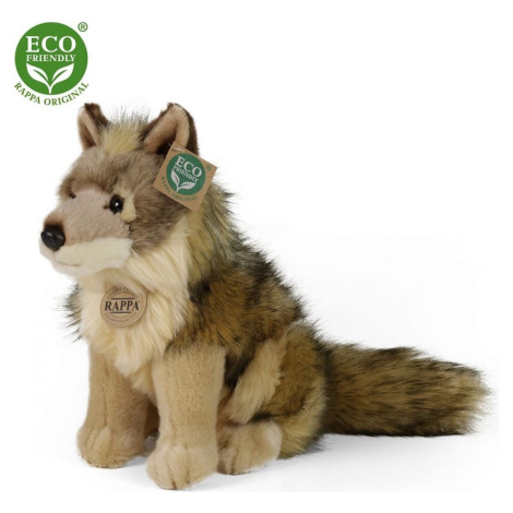 Rappa Plyšový vlk sedící 24 cm Eco Friendly