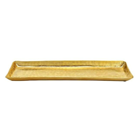 Tác hranatý kovový zlatý 53cm
