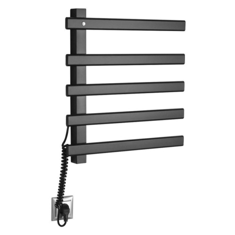SAPHO - ELCOR elektrický sušák ručníků 480x520x50 63 W, černá mat EB530