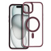 Smarty Matte Mag kryt s MagSafe iPhone 15 Plus červený
