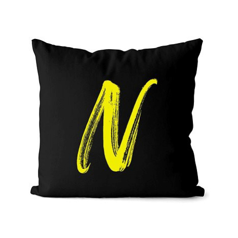 Impar písmeno N, barva iniciály žlutá