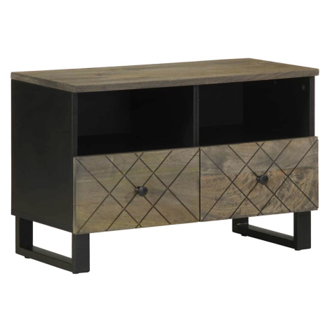 vidaXL TV skříňka černá 70 x 33 x 46 cm masivní mangovníkové dřevo