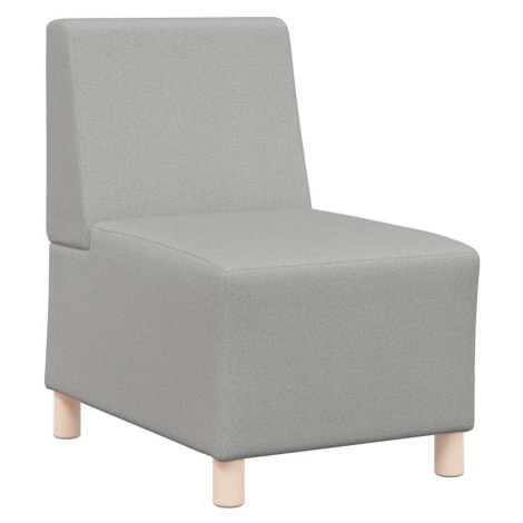 vidaXL Modulární pohovka bez područek, nebesky šedá, 55 cm, látka