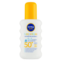 Nivea SUN Sensitive OF50+ dětský opalovací sprej 200 ml