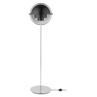 GUBI Stojací lampa GUBI Multi-Lite výška 148 cm chrom/antracitová černá