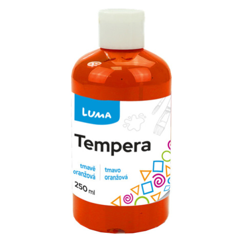 Temperová barva LUMA, 250 ml - tmavě oranžová