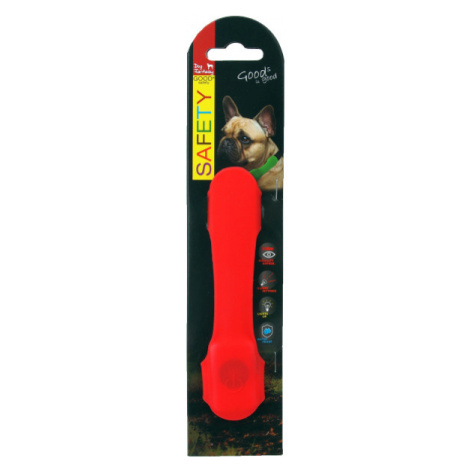 Návlek Dog Fantasy LED svítící červený 15cm