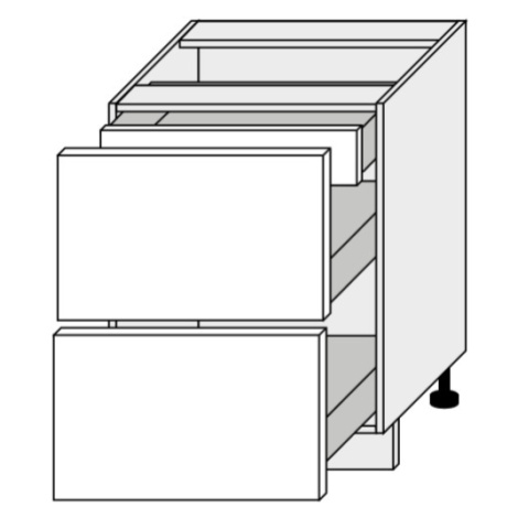ArtExt Kuchyňská skříňka spodní, D2A/60/1A Quantum Barva korpusu: Grey