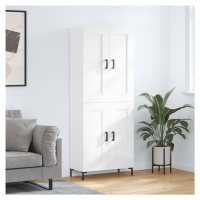 vidaXL Skříň highboard lesklá bílá 69,5 x 34 x 180 cm kompozitní dřevo