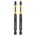 DeWALT DT70569T 1/4" HEX T25 Torx 89mm dlouhý rázový bit FlexTorq EXTREME (2x)