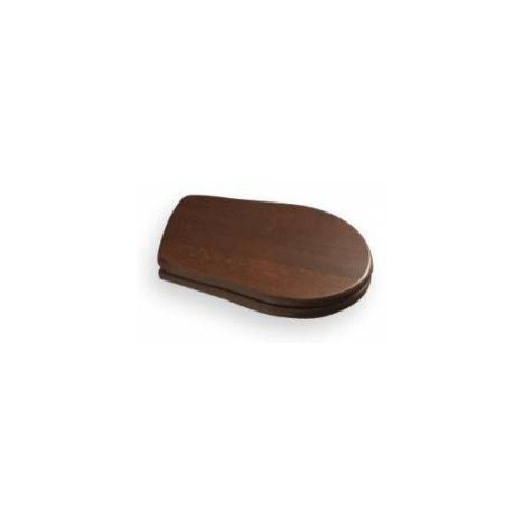 RETRO WC sedátko, dřevo masiv, ořech/bronz 109340 KERASAN