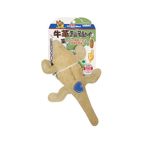 Japan Premium super kožená hračka pro psy s jemnou čelistí ve tvaru krokodýla