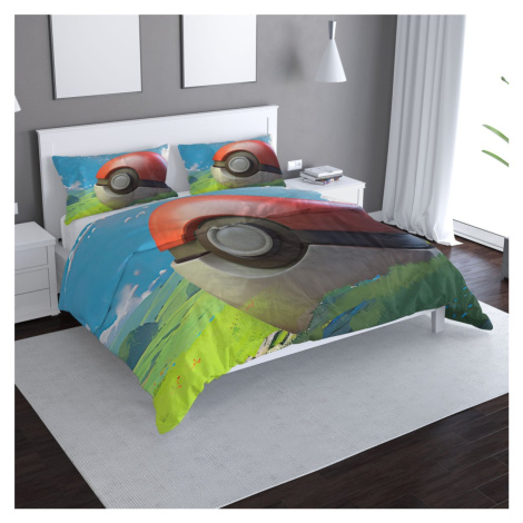 Sablio Povlečení Pokemon ball Krajina - 140x220 / 90x70