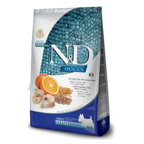 N&amp;D Ocean Dog Adult Mini Codfish/Orange Low Grain - 7kg Natural&Delicious