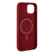 FIXED MagLeather kožený kryt s MagSafe Apple iPhone 12/12 Pro červený