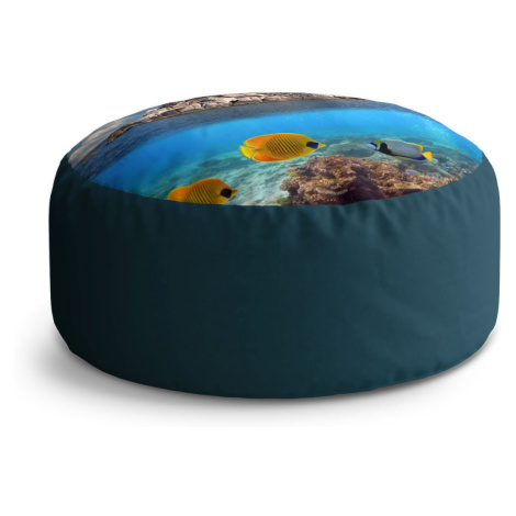 Taburet Circle Skála v moři: 38x48 cm