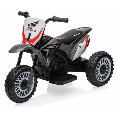 Elektrická motorka Baby Mix Honda CRF 450R šedá