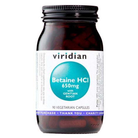 VIRIDIAN Betaine HCL 90 kapslí