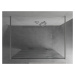 MEXEN/S KIOTO samostatně stojící sprchová zástěna 100 x 200, transparent/bílá vzor 8 mm, chrom 8