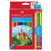 Pastelky Faber-Castell šestihranné, 36 barev + 3 ks