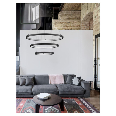 NV 9172867 Závěsné svítidlo EMPATIA LED 108W 3000K hliník černá 807+600+395x2000mm stmívatelné -