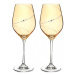 Dekorant svatby Svatební sklenice na bílé víno Silhouette City Amber s krystaly Swarovski 360 ml