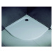 BESCO Čtvrtkruhová sprchová vanička ASCO z litého mramoru - 90x90x3,5 cm