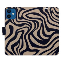 iSaprio Flip pouzdro Zebra Black 02 pro iPhone 12 mini