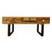 indickynabytek.cz - Konferenční stolek Manu s kovovýma nohama 110x45x60 z mangového dřeva