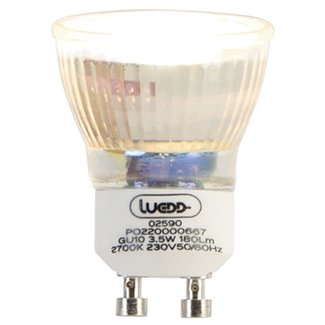 GU10 LED lampa 35mm 3,5W 180lm 2700K LUEDD