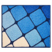 GRUND SHANGA - Koupelnová předložka tyrkysová Rozměr: 50x60 cm