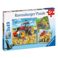 Ravensburger Puzzle - Zemědělské stroje 3x49 dílků