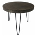 Dřevěný stolek Bally tmavě hnědá, 45 cm