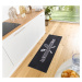 Hanse Home Collection koberce AKCE: 50x150 cm Běhoun Cook & Clean 105732 Black White Grey - 50x1