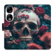 iSaprio Flip pouzdro Skull in Roses 02 pro Honor 90 5G