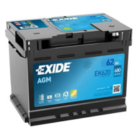 EXIDE START-STOP AGM, 62Ah, 12V, EK620