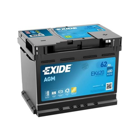 EXIDE START-STOP AGM, 62Ah, 12V, EK620