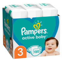 PAMPERS Active Baby pleny 3 (180 ks), 6-10 kg