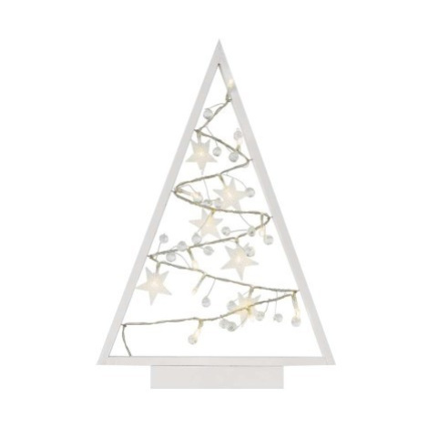 EMOS Svítící LED stromeček s ozdobami a časovačem Ornam 40 cm teplá bílá