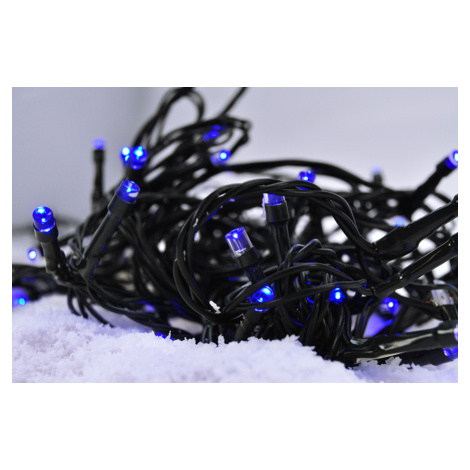 SOLIGHT 1V50-B LED vánoční řetěz, 3m, 20xLED, 3x AA, modré světlo, zelený kabel