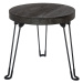 Odkládací stolek Pavlovnie šedé dřevo, pr. 35 cm