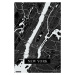 Mapa New York black, 26.7 × 40 cm