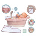 Vanička s tekoucí vodou ve sprše Balneo Bath Natur D'Amour Baby Nurse Smoby s jacuzzi koupelí se
