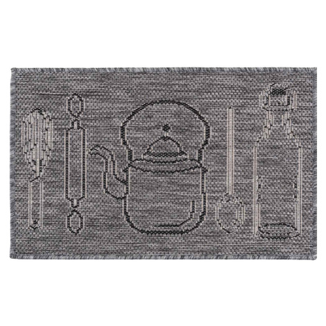 Kuchyňský kobereček KETTLE šedá 50x80 cm Mybesthome MultiDecor