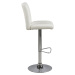 Dkton Designová barová židle Almonzo bílá / chromová