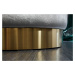 LuxD Designová taburetka Alejandra 55 cm, stříbrná/zlatá