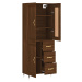 vidaXL Skříň highboard hnědý dub 69,5 x 34 x 180 cm kompozitní dřevo