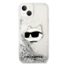 Karl Lagerfeld KLHCP14MLNHCCS hard silikonové pouzdro iPhone 14 PLUS 6.7" silver Glitter Choupet