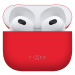 Ultratenké silikonové pouzdro pro Apple Airpods 3, FIXED Silky, červená